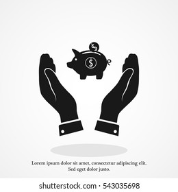 moneybox icon, vector best flat icon, EPS