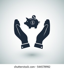 moneybox icon, vector best flat icon, EPS
