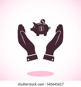 moneybox icon, vector best flat icon, EPS