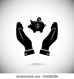 moneybox icon, vector best flat icon, EPS
