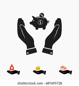 moneybox icon, vector best flat icon, EPS