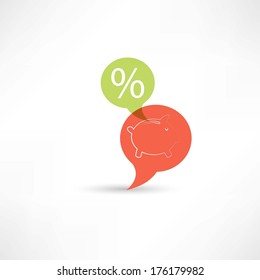 moneybox and percent