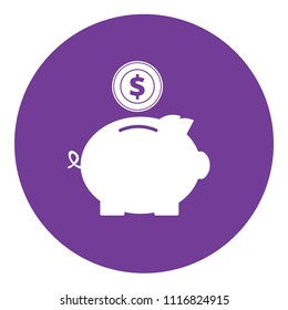 Moneybox vector flat icon