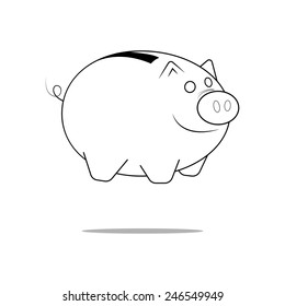moneybox vector icon