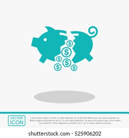 Moneybox vector icon.