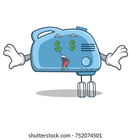 Moneye eye mixer character cartoon style