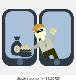 Moneyfraud illustration template
