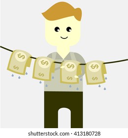 Moneyfraud illustration template

