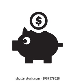 Money-saving icon. The money-saving icon in vector illustration.
