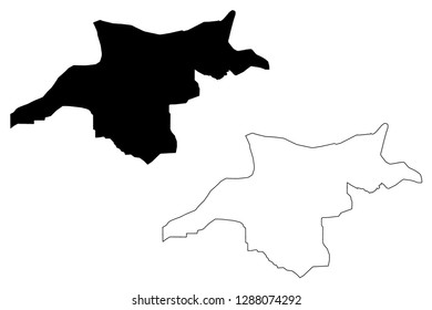 Mongala Province (Democratic Republic of the Congo, DR Congo, DRC, Congo-Kinshasa) map vector illustration, scribble sketch Mongala map