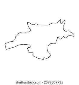 Mongala province map, administrative division of Democratic Republic of the Congo. Vector illustration.