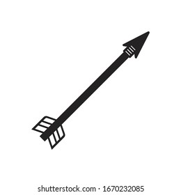 Mongol warrior simple icon arrow