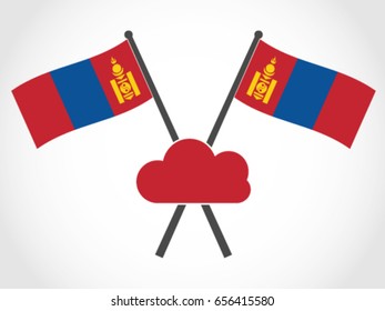Mongolia Emblem Cloud Computing