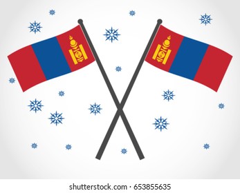 Mongolia Emblem Cold Weather