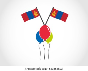 Mongolia Emblem Party Feast