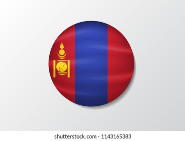 Mongolia flag vector design eps.10