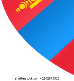 Mongolia flag wave  isolated  on png or transparent background,Symbol Mongolia,template for banner,card,advertising ,promote,and business matching country poster, vector illustration