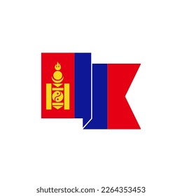 Mongolia flags icon set, Mongolia independence day icon set sign vector symbol