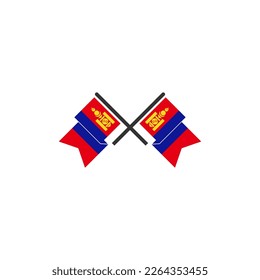Mongolia flags icon set, Mongolia independence day icon set sign vector symbol