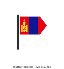 Mongolia flags icon set, Mongolia independence day icon set sign vector symbol