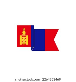 Mongolia flags icon set, Mongolia independence day icon set sign vector symbol