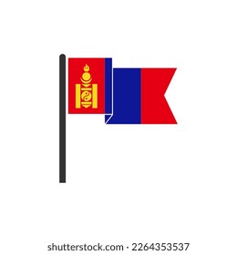 Mongolia flags icon set, Mongolia independence day icon set sign vector symbol