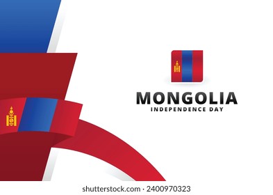 Mongolia Independence Day Background Design Illustration