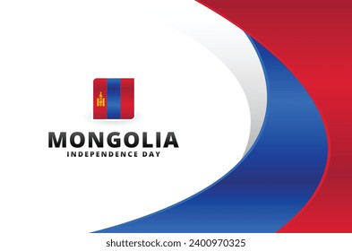 Hintergrunddesign-Illustration zum mongolischen Unabhängigkeitstag