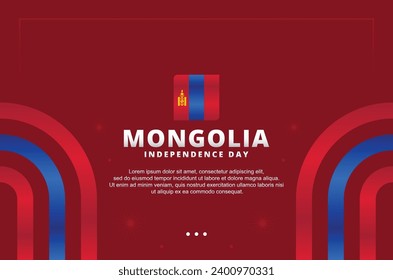 Mongolia Independence Day Background Design Illustration