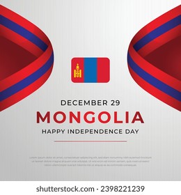 Mongolia Independence Day design template good for celebration usage. mongolia flag. flag vector template. vector eps 10.