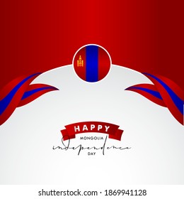Mongolei Independence Day Vectordesign Illustration für Banner und Hintergrund