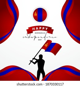 Mongolia Independence Day Vector Design Illustration For Banner and Background