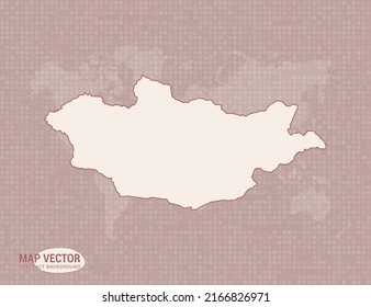 Mongolia Map Abstract Modern Vector Design Stock Vector Royalty Free   Mongolia Map Abstract Modern Vector 260nw 2166826971 