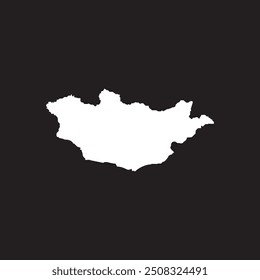 Mongolia map icon illustration element design