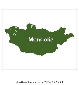 Mongolia map icon vector illustration symbol design