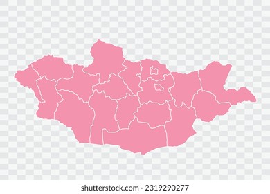 Mongolia Mapa de rosa Color de fondo archivos png