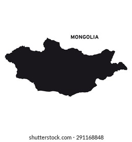 Mongolia Map Vector