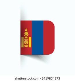 Mongolia national flag, Mongolia National Day, EPS10. Mongolia flag vector icon