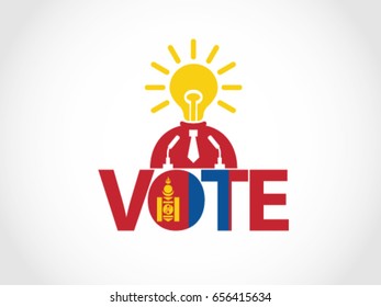 Mongolia Podium Bright Idea Politician Vote