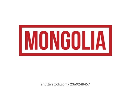 Vector de sellos de goma de Mongolia