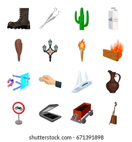 Mongolia, Transport, army, parking and other web icon in cartoon style. Mine, dentistry, art icons in set collection.