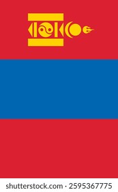 Mongolia Vertical Flag, Vertical Flag Mongolia