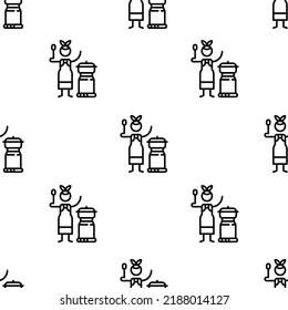 mongolian icon pattern. Seamless mongolian pattern on white background.
