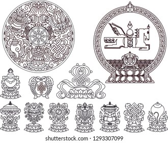 Mongolian National Pattern