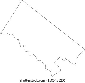 mongomery County map in Pennsylvania state