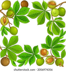 mongongo vector frame on white background