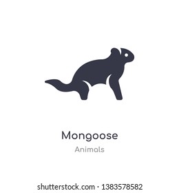 mongoose icon. isolated mongoose icon vector illustration from animals collection. editable sing symbol can be use for web site and mobile app