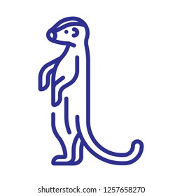 Mongoose line icon