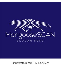Mongoose Scan Technology Logo vector Element. Animal Technology Logo Template