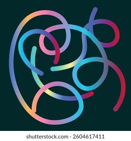 Monimal geometric shapes gradient background